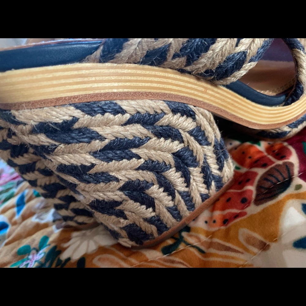 Tory Burch Wedge Solid Sandals - Picture 6 of 12